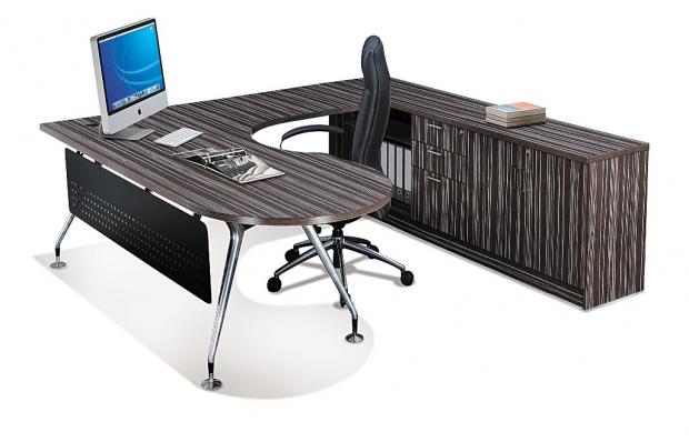 Executive P-shaped Table with Abies Leg