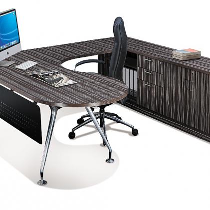 Executive P-shaped Table with Abies Leg