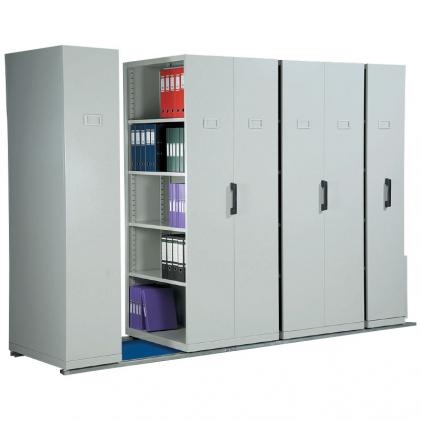Manual Hand Push System Mobile Cabinet